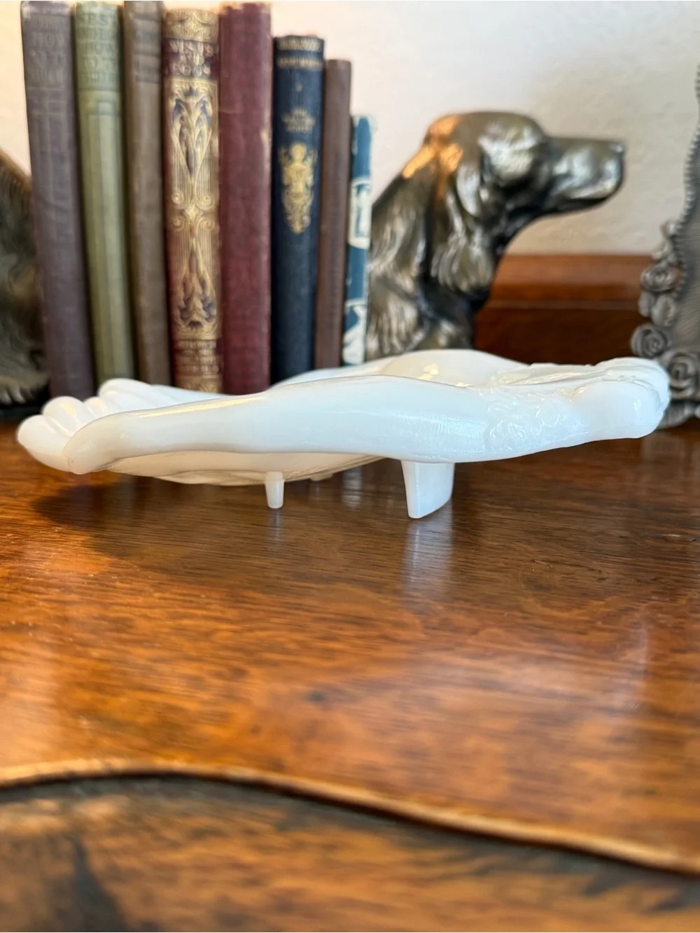 Vintage Milk Glass “Hand” Trinket Dish